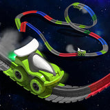 Changeable Track with LED Light-Up spray Race Car