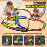 Changeable Track with LED Light-Up spray Race Car