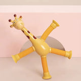 LED Telescopic Suction Cup Robot With GiraffeToy