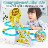 Climbing Stairs Tracks Slide Toy Set